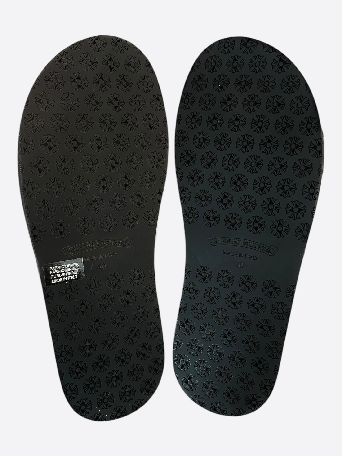 Chrome Hearts Red Cross Patch Cow Slides