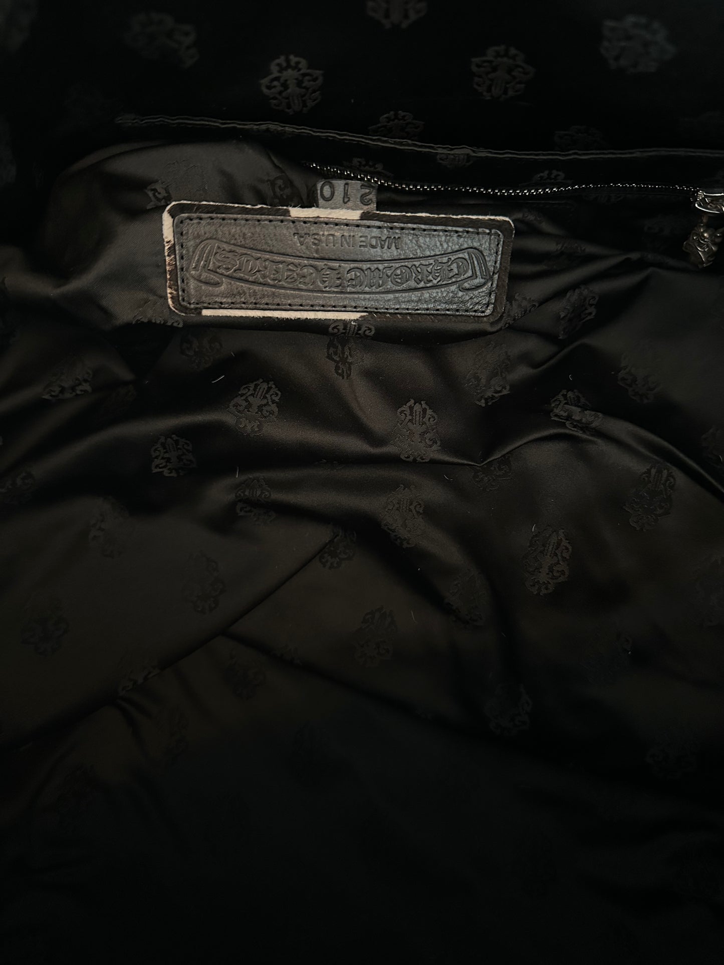 Chrome Hearts Red Cross Patch Cow Mini Duffel Bag