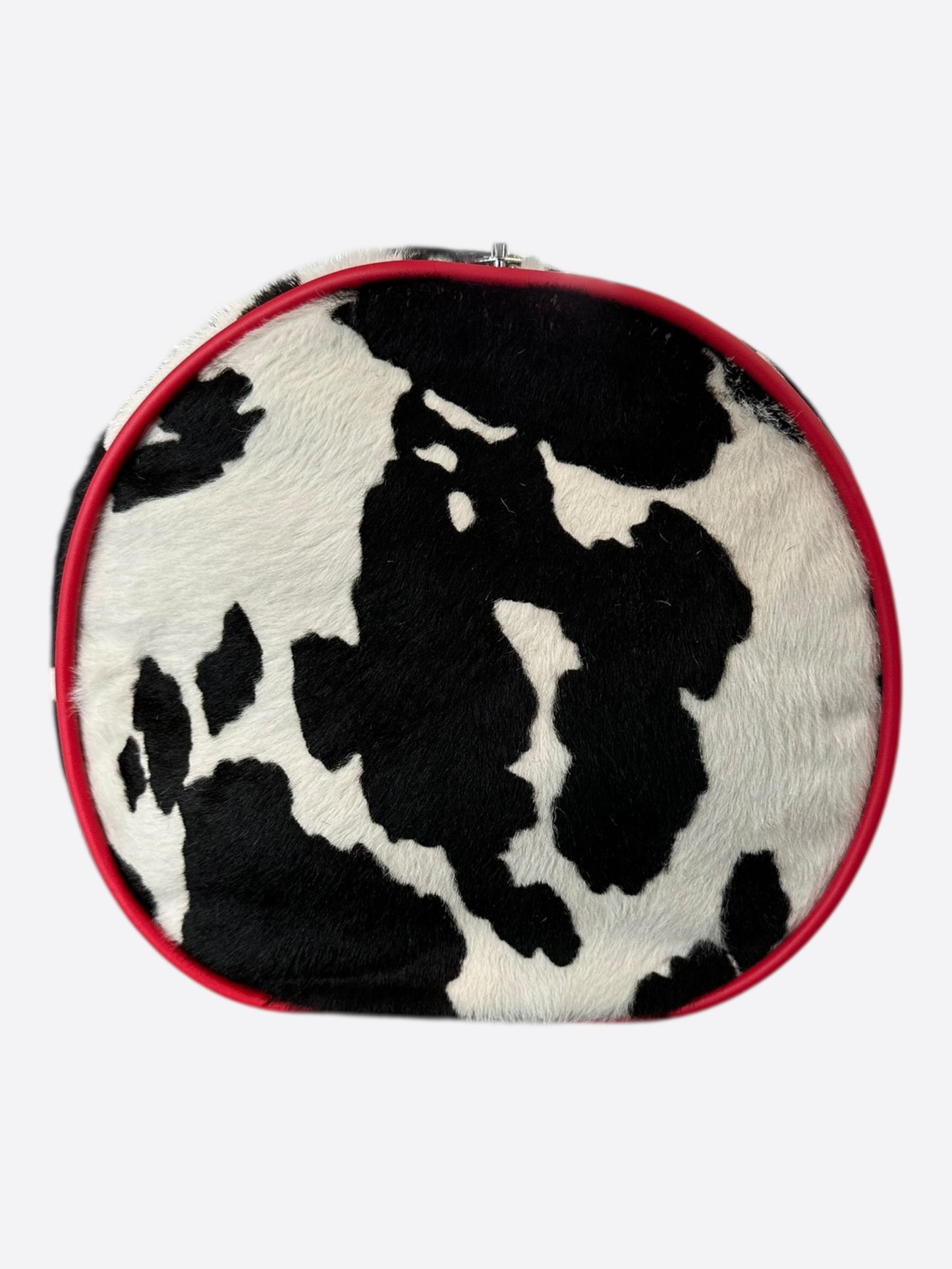 Chrome Hearts Red Cross Patch Cow Mini Duffel Bag