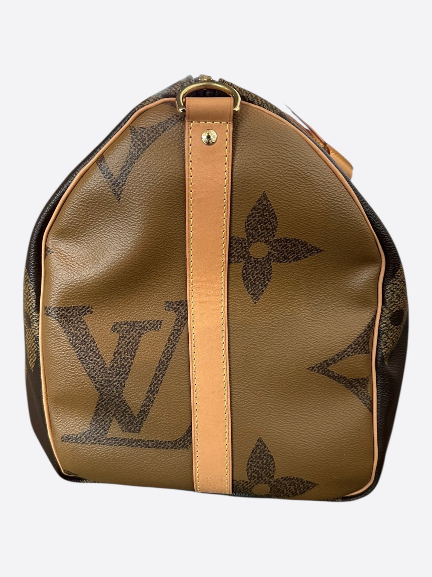 Louis Vuitton Brown Giant Reverse Monogram Keepall 50