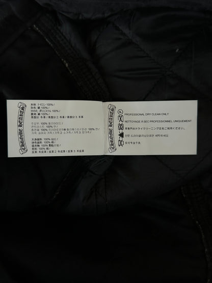 Chrome Hearts Black Nylon Quilted Chomper Carpenter Pants