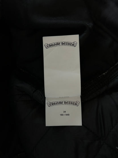 Chrome Hearts Black Nylon Quilted Chomper Carpenter Pants