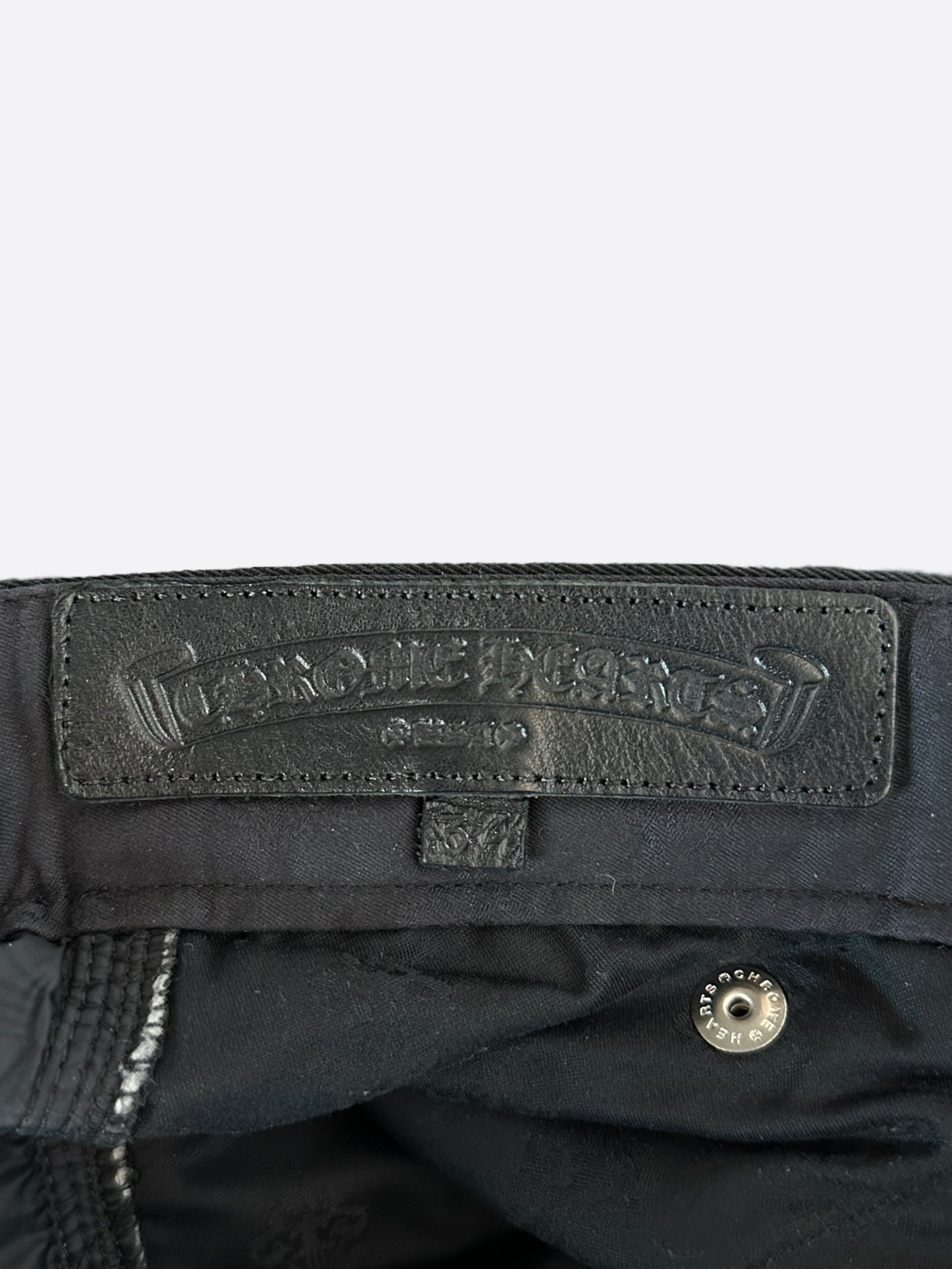 Chrome Hearts Black Nylon Quilted Chomper Carpenter Pants