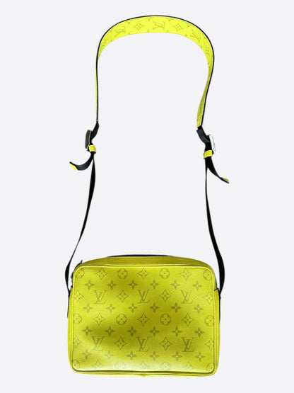 Louis Vuitton Yellow Taigarama Monogram Outdoor Messenger Bag