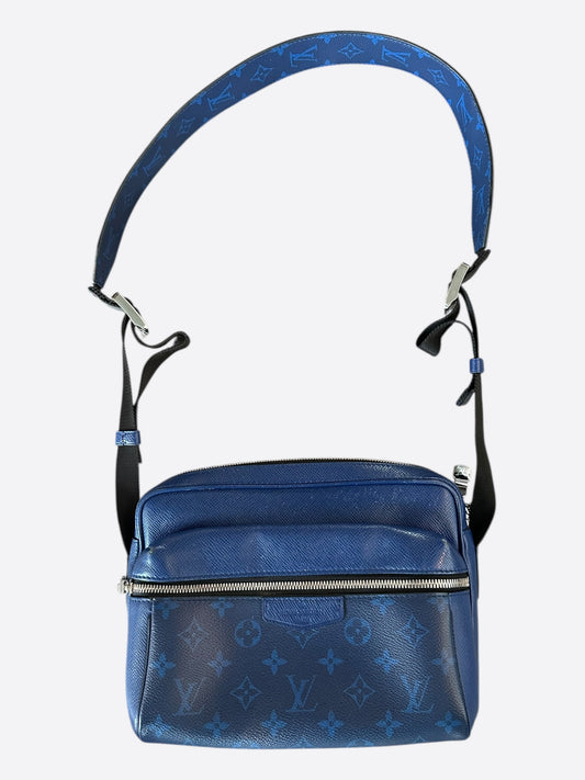 Louis Vuitton Blue Taigarama Monogram Outdoor Messenger Bag