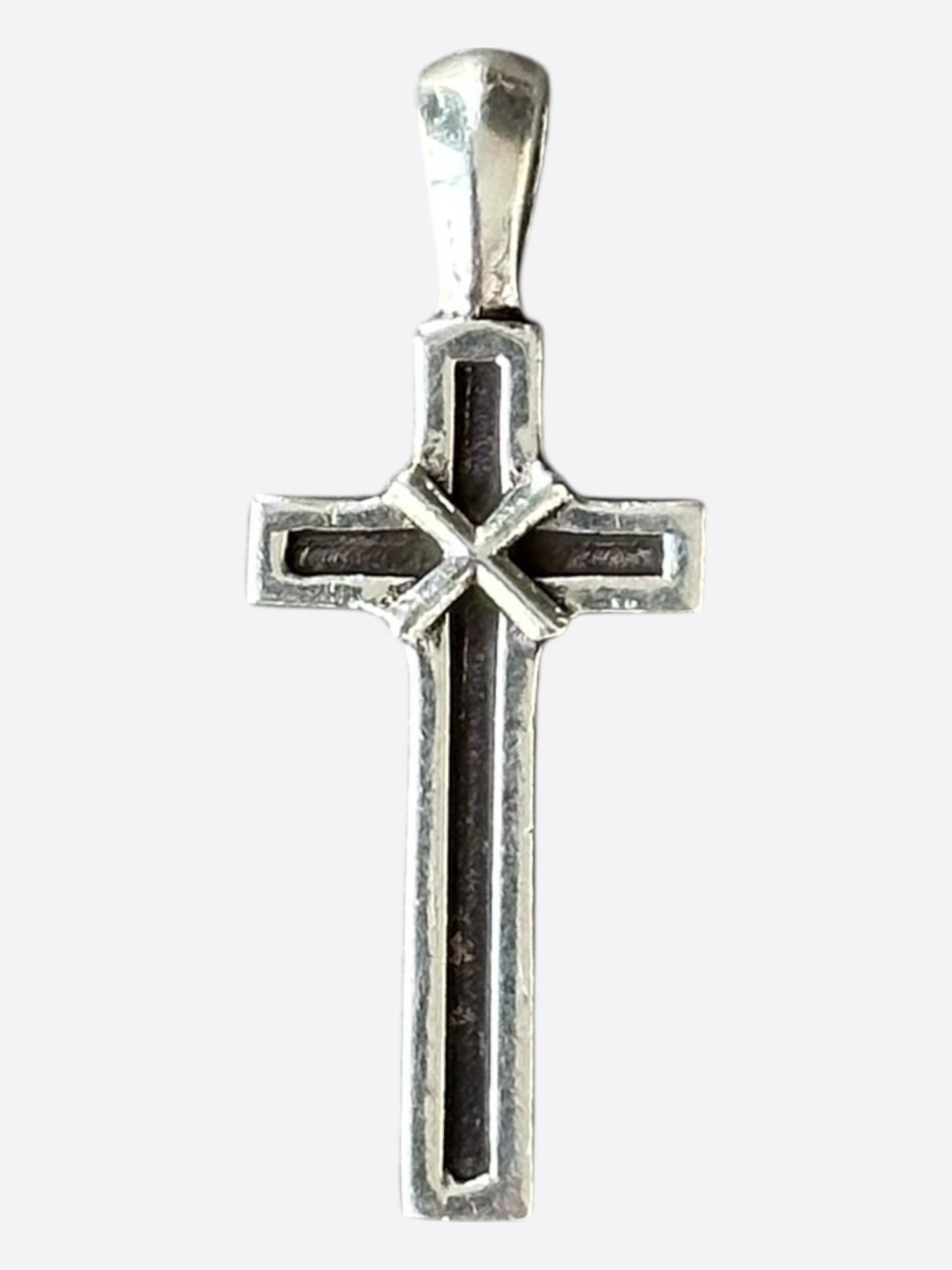 Chrome Hearts Silver Mapplethorpe Cross Pendant