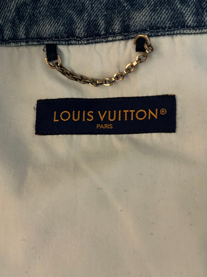 Louis Vuitton Blue Monogram Workwear Denim Shirt