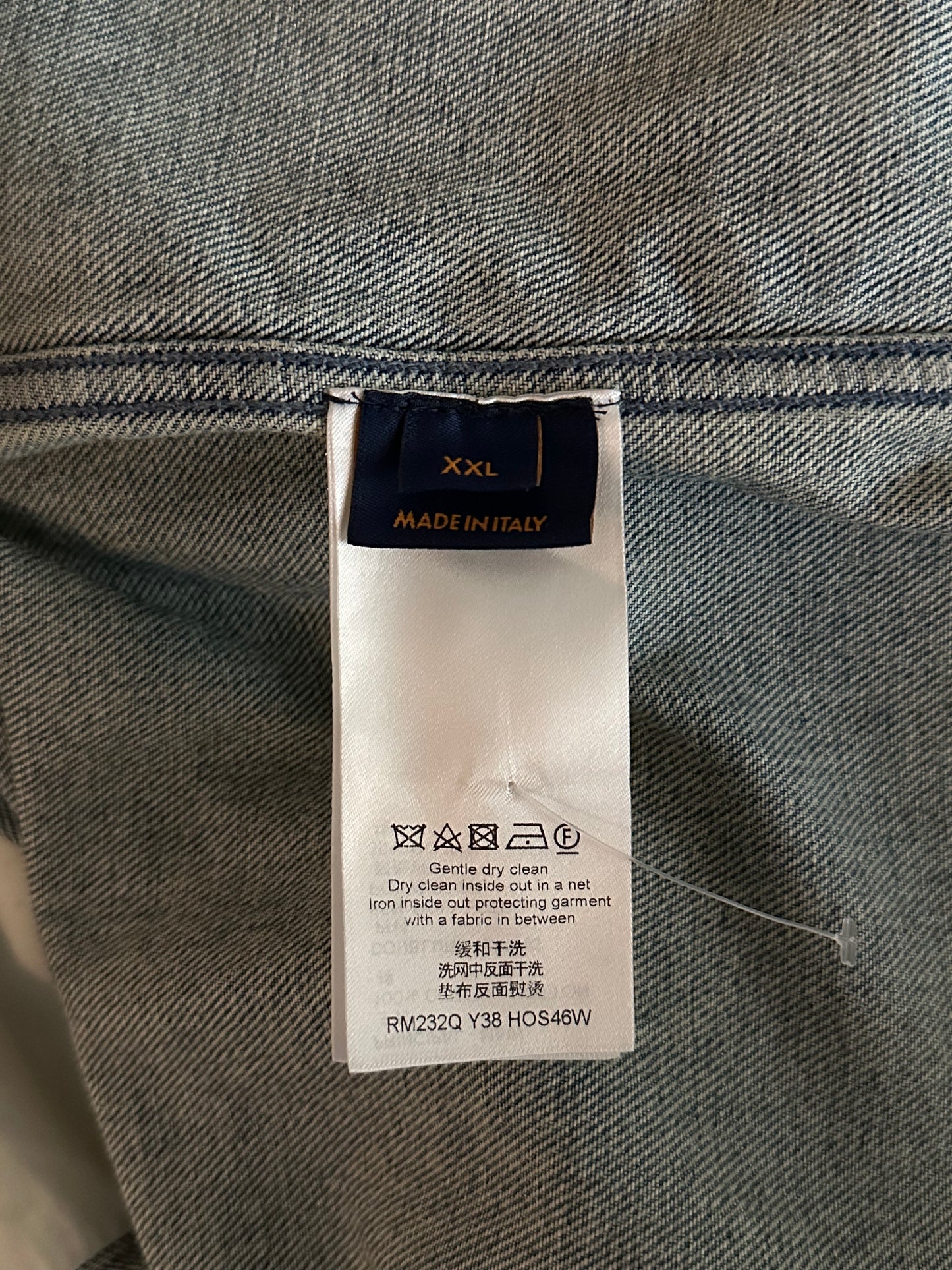 Louis Vuitton Blue Monogram Workwear Denim Shirt