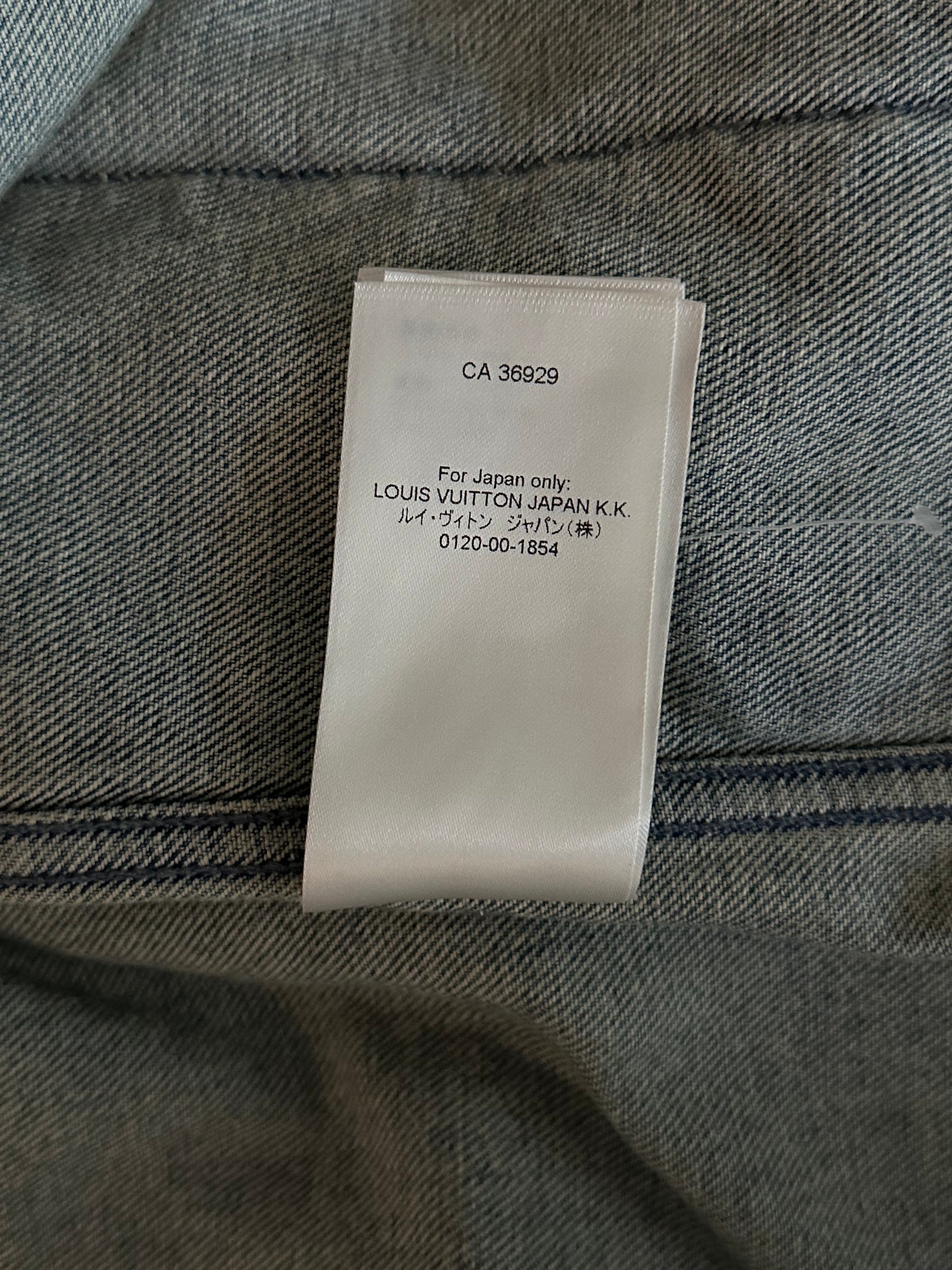 Louis Vuitton Blue Monogram Workwear Denim Shirt