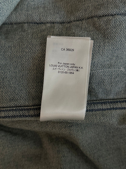 Louis Vuitton Blue Monogram Workwear Denim Shirt