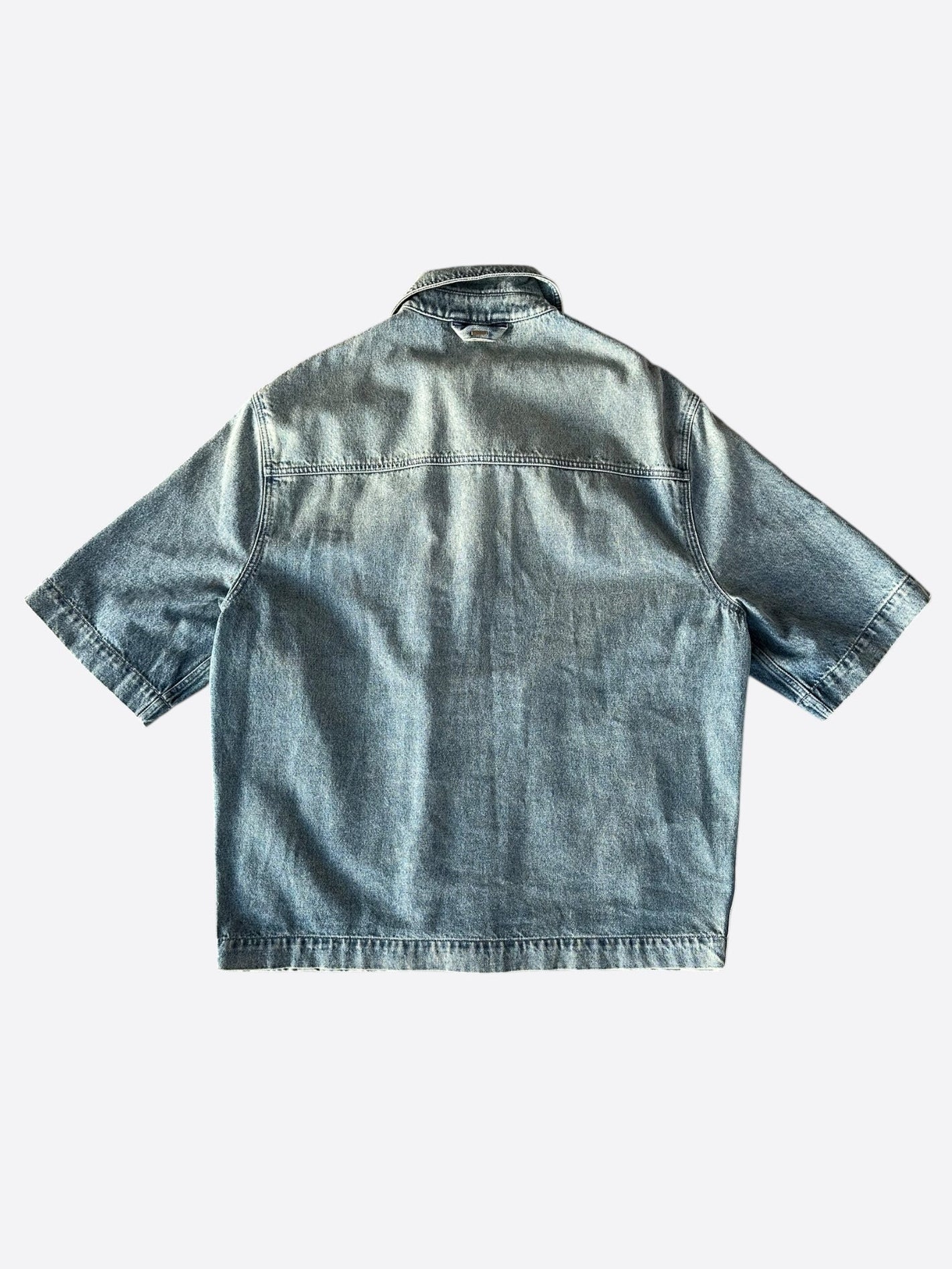 Louis Vuitton Blue Monogram Workwear Denim Shirt