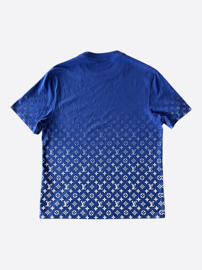 Louis Vuitton Blue & White Monogram Gradient T-Shirt