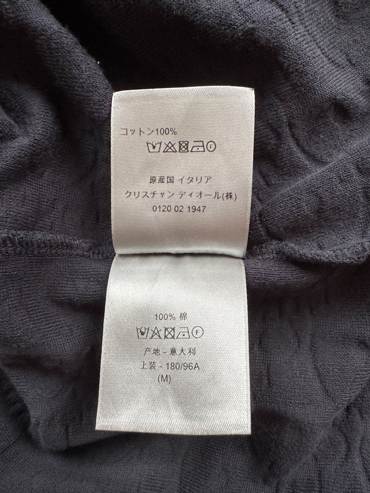 Dior Navy Oblique Towel T-Shirt