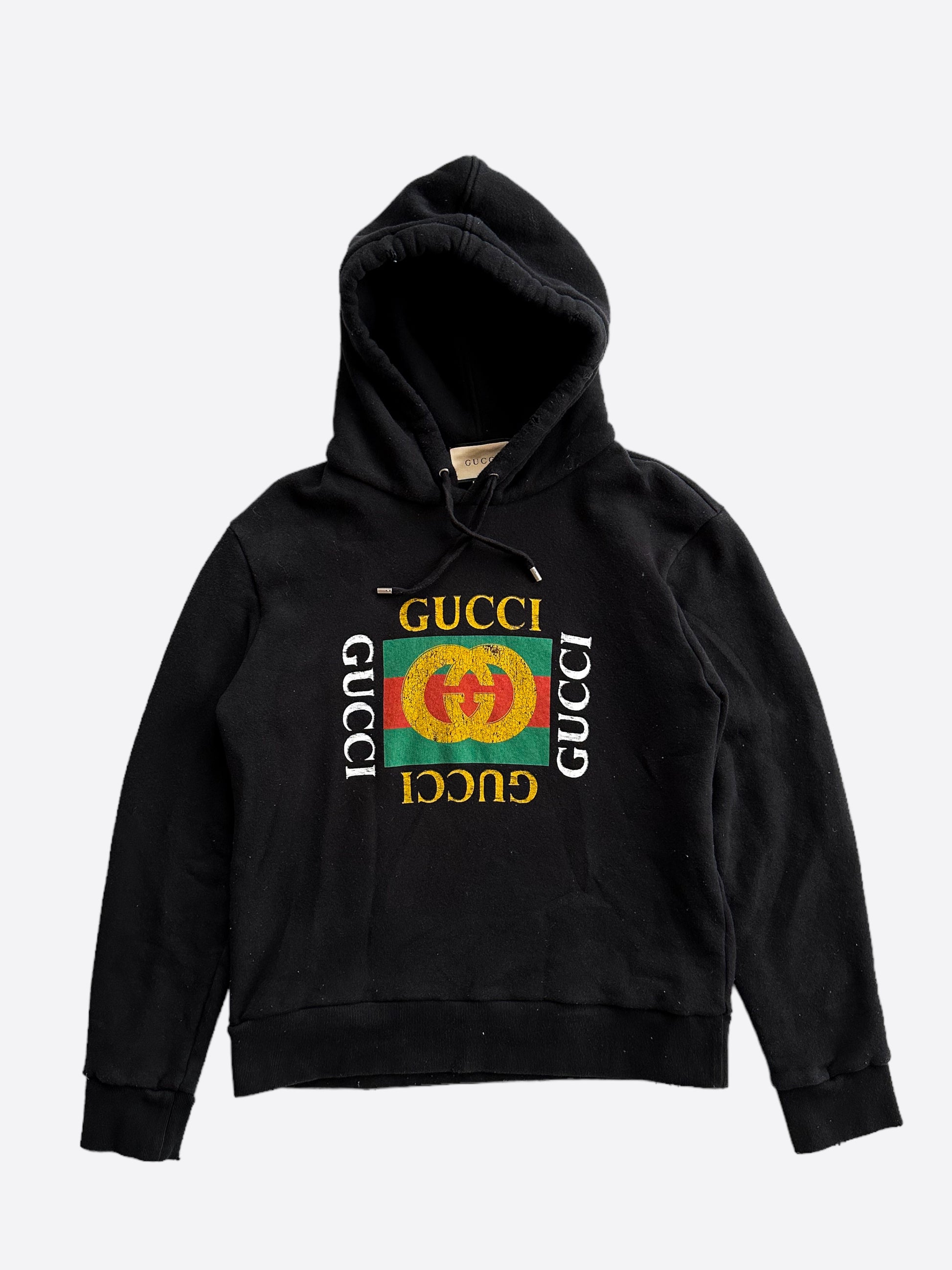 Gucci Black Bootleg Logo Hoodie – Savonches - Main Image