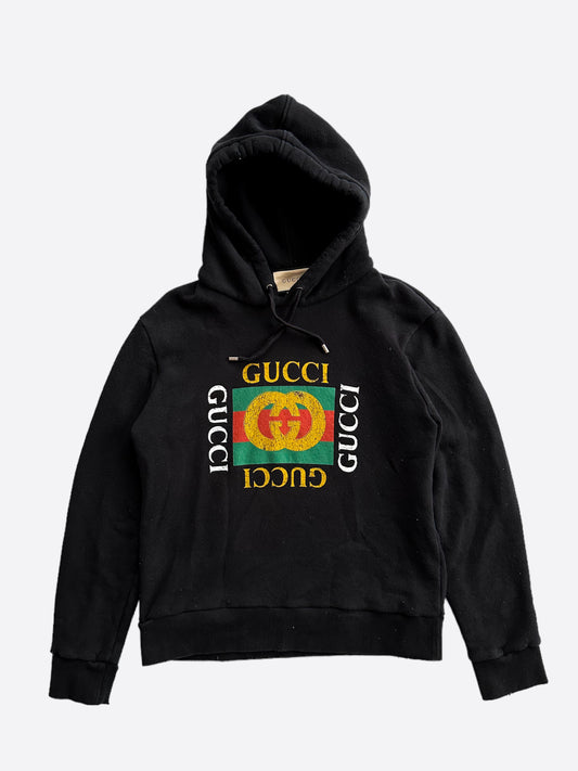 Gucci Black Bootleg Logo Hoodie