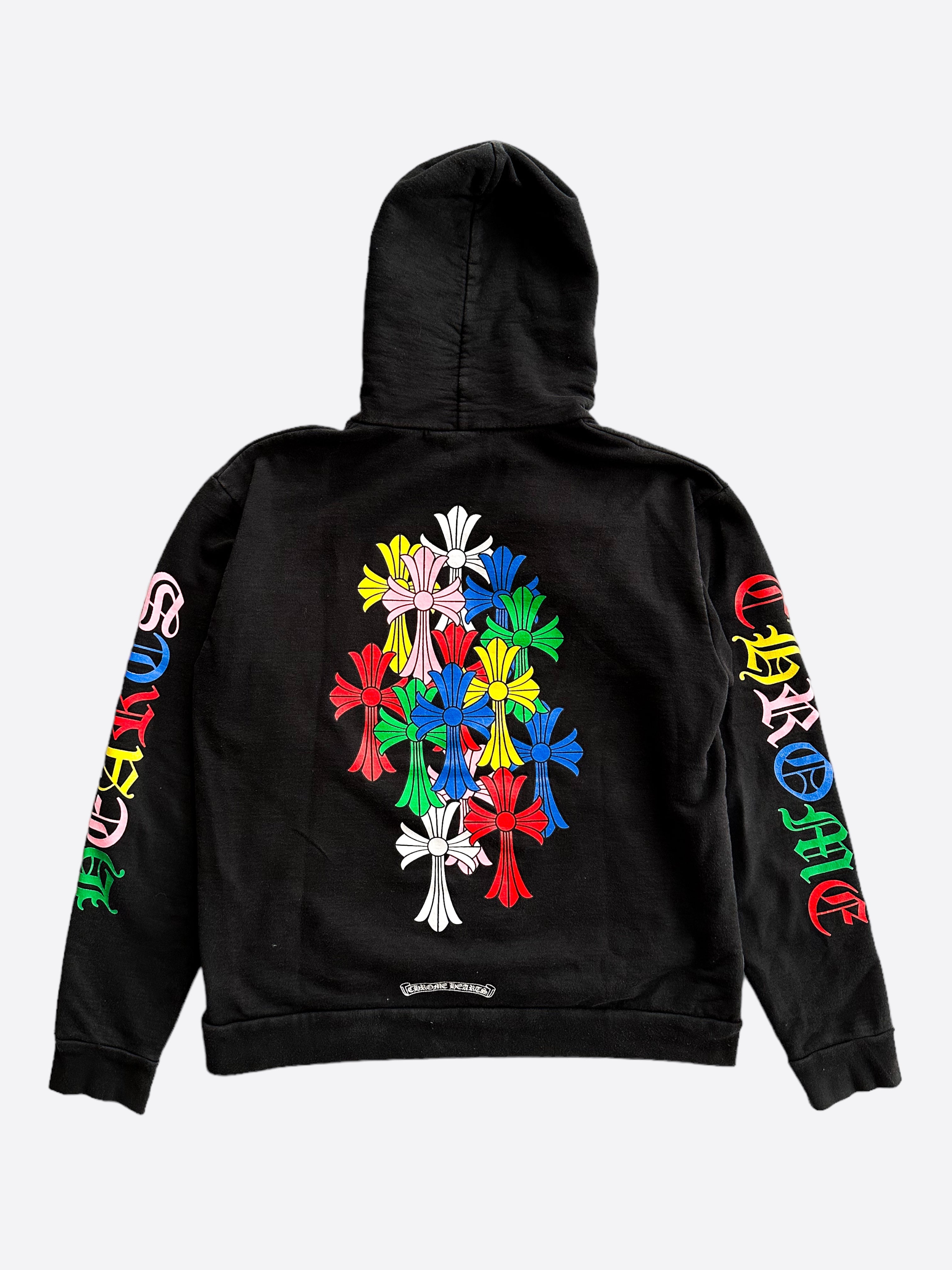 Chrome Hearts Black Multicolor Cross Hoodie – Savonches