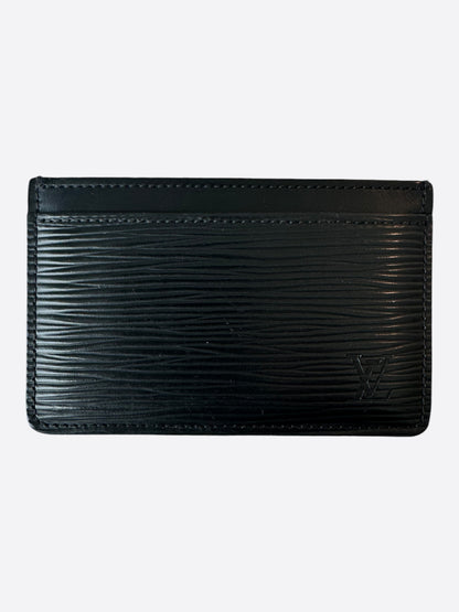 Louis Vuitton Black EPI Logo Cardholder