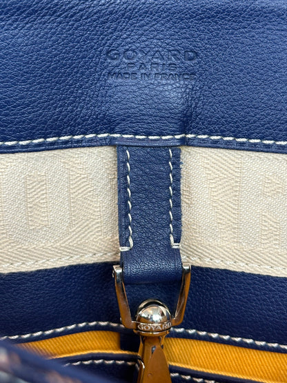 Goyard Navy Voltaire Tote Bag
