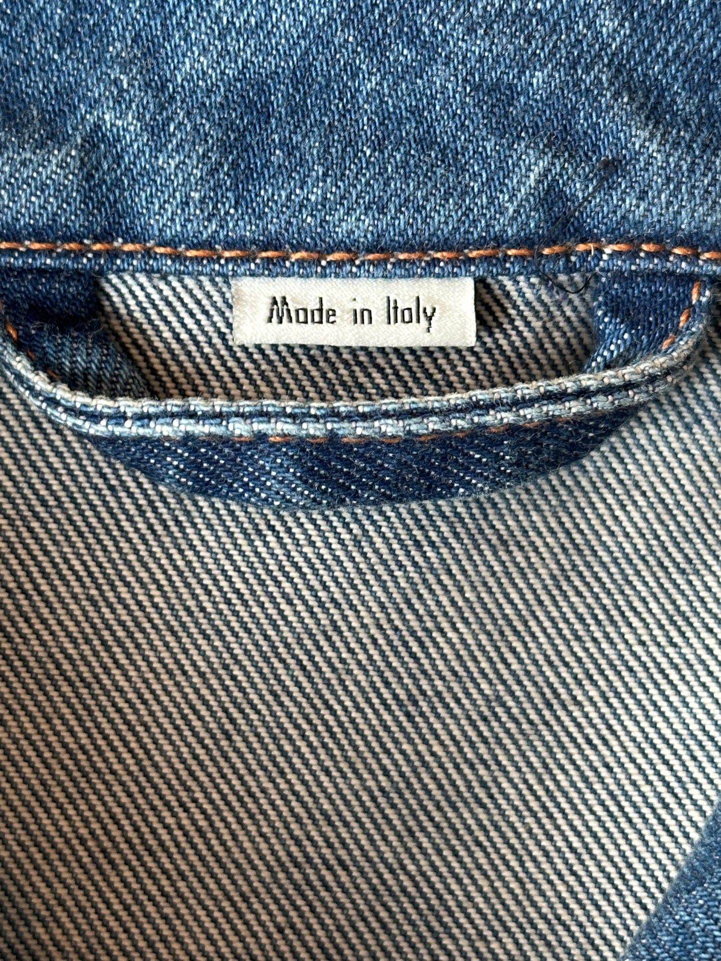 Gucci Blue & Multicolor Embroidered Patches Denim Jacket