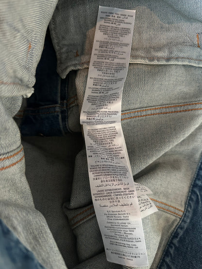 Gucci Blue & Multicolor Embroidered Patches Denim Jacket