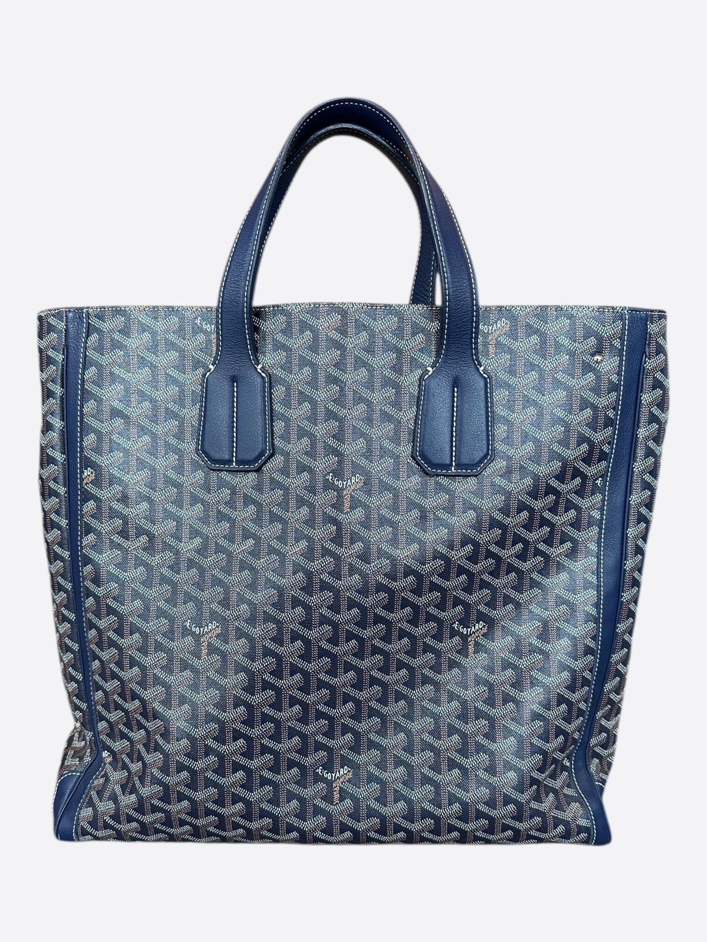 Goyard Navy Voltaire Tote Bag