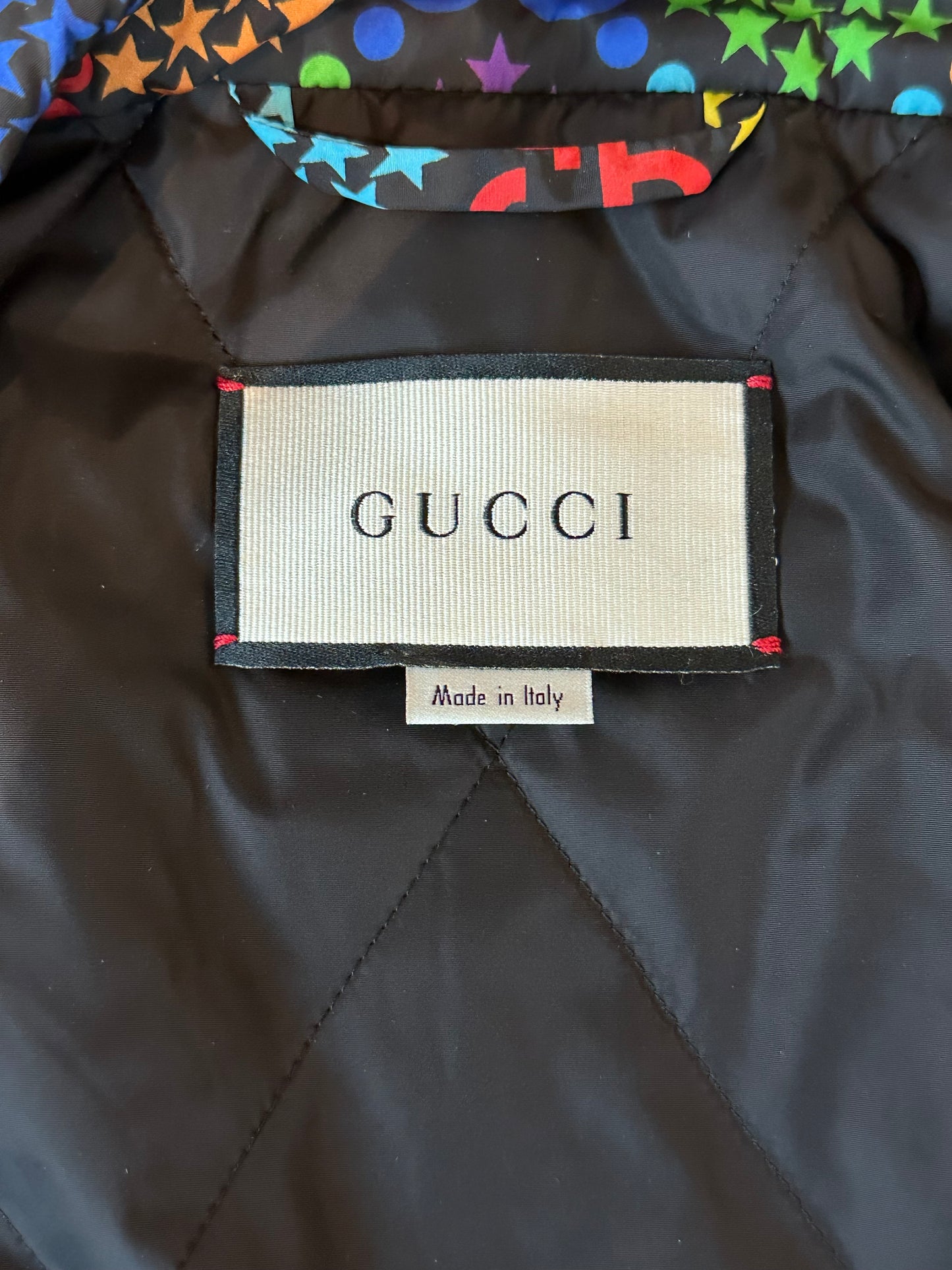 Gucci Black & Multicolor Psychedelic Monogram Vest