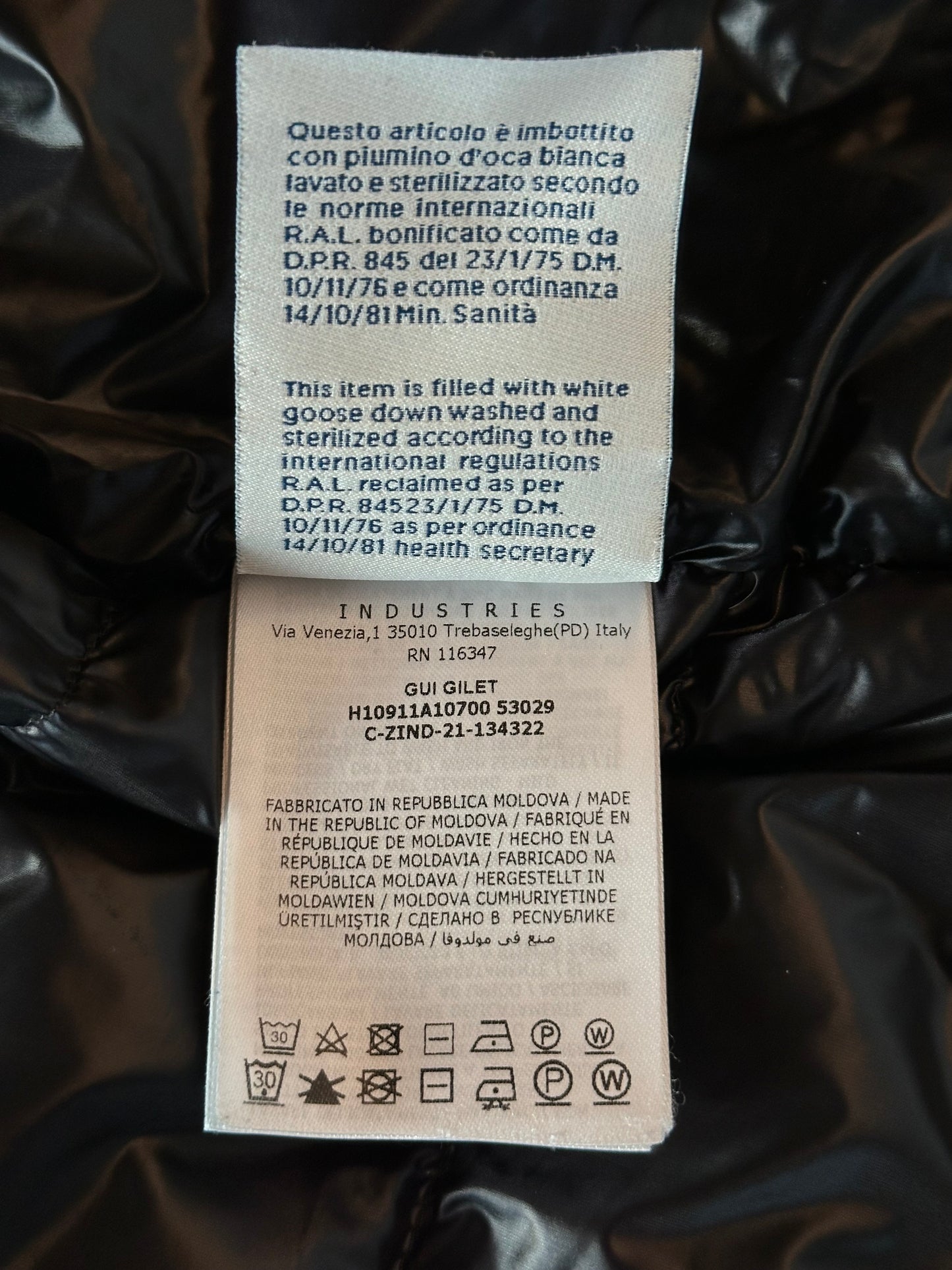 Moncler Black Gui Puffer Vest