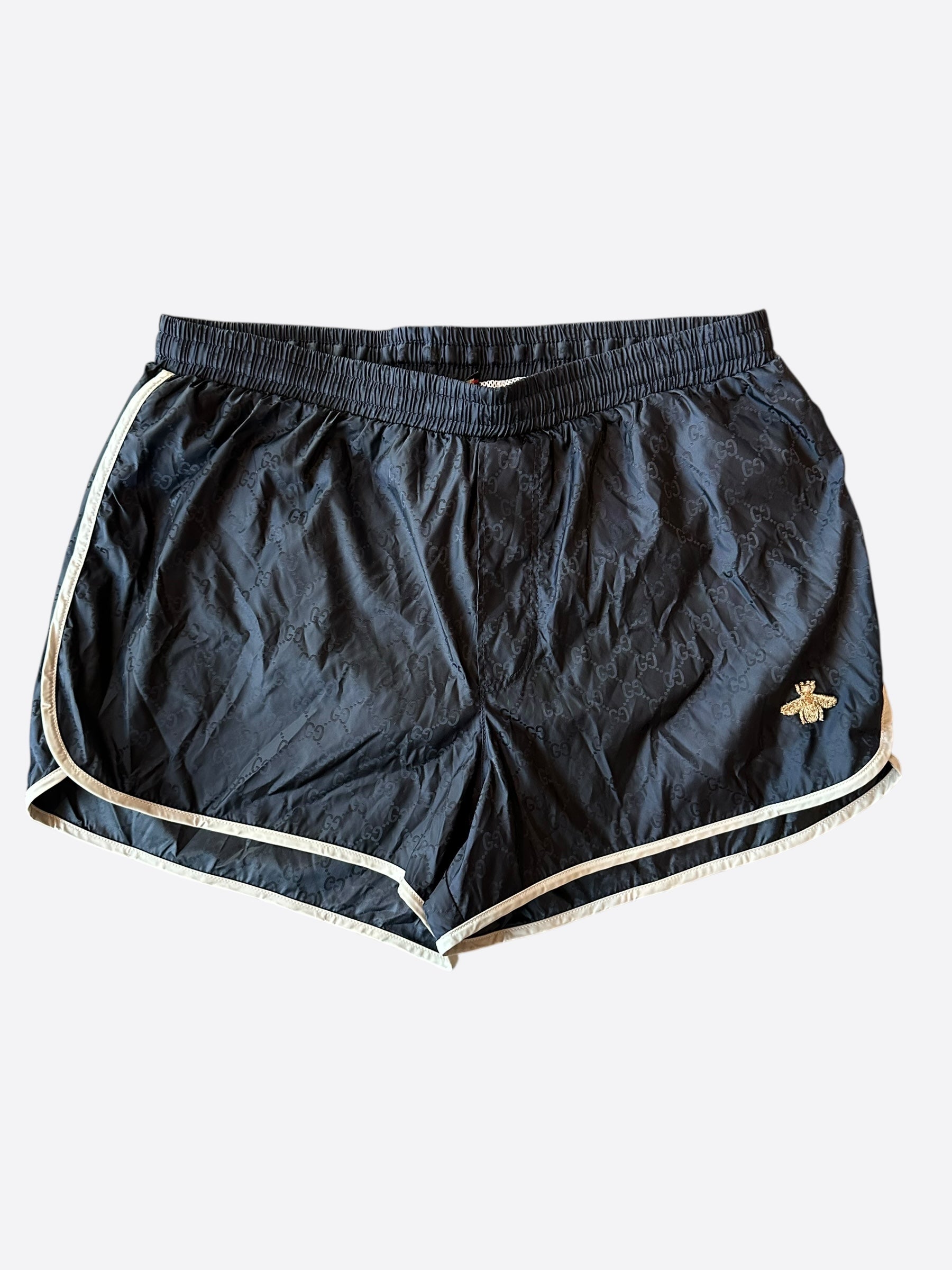 Gucci Blue & Red Monogram Jacquard Shorts – Savonches