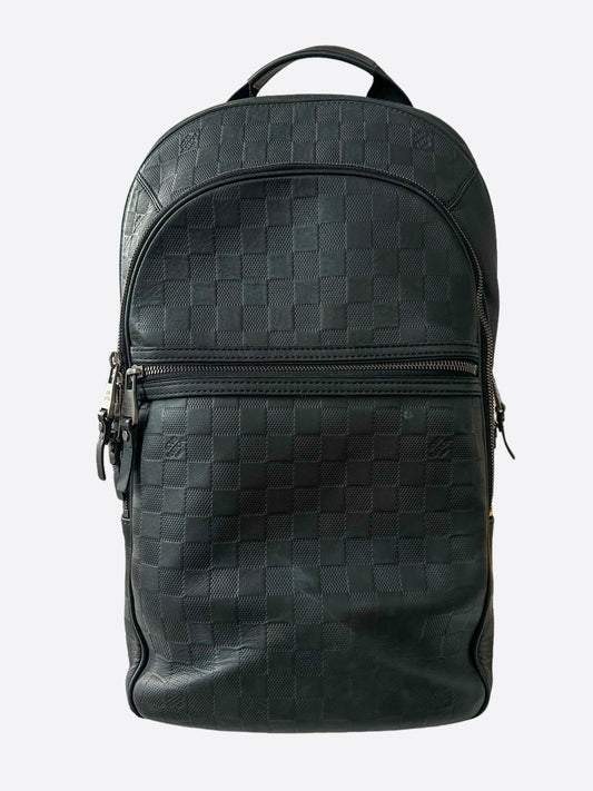 Louis Vuitton Black Infini Damier Michael Backpack