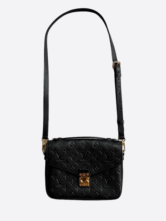 Louis Vuitton Black Monogram Empreinte Pochette Metis