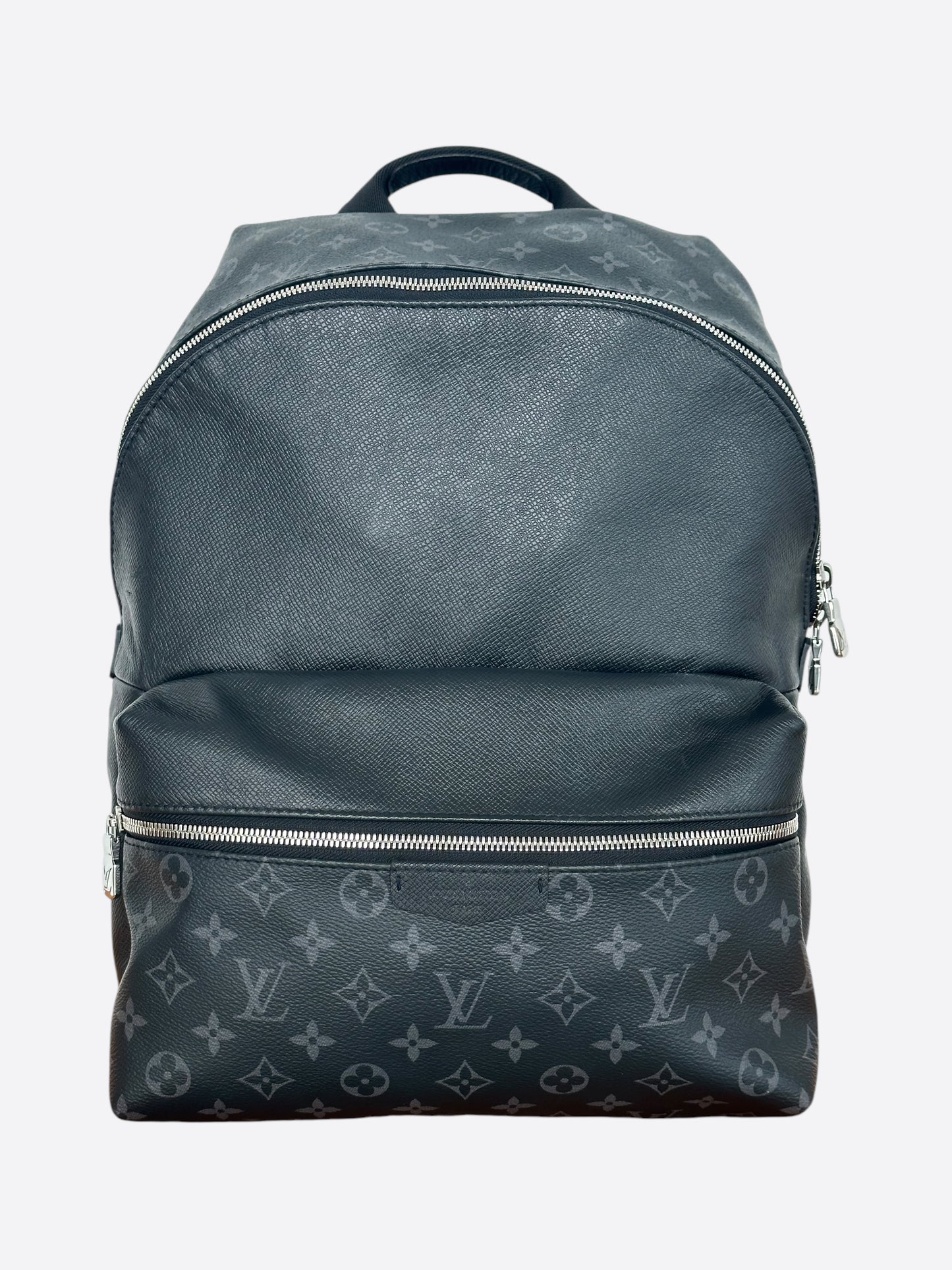 Louis Vuitton Black Taigarama Monogram Discovery Backpack