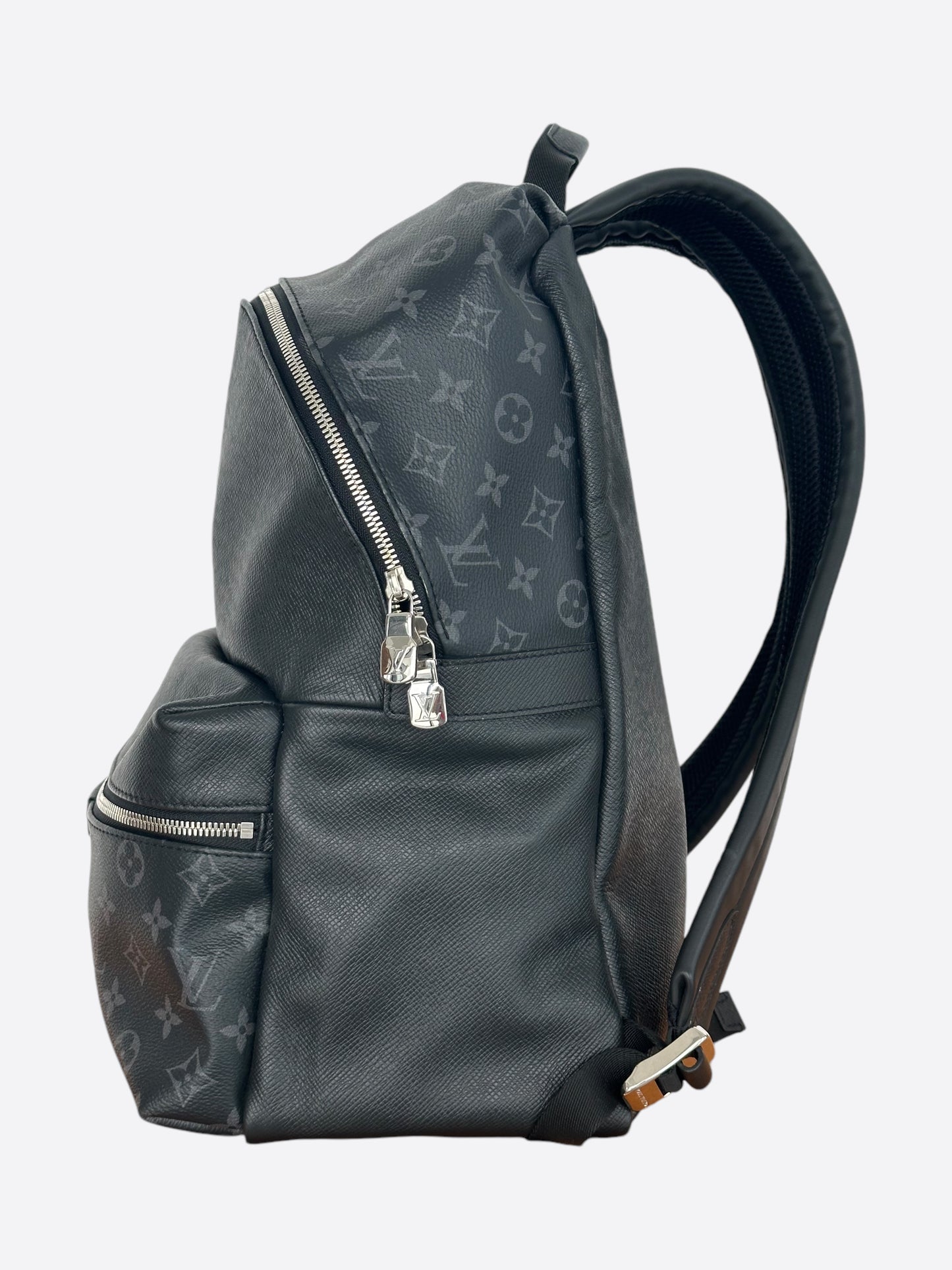 Louis Vuitton Black Taigarama Monogram Discovery Backpack