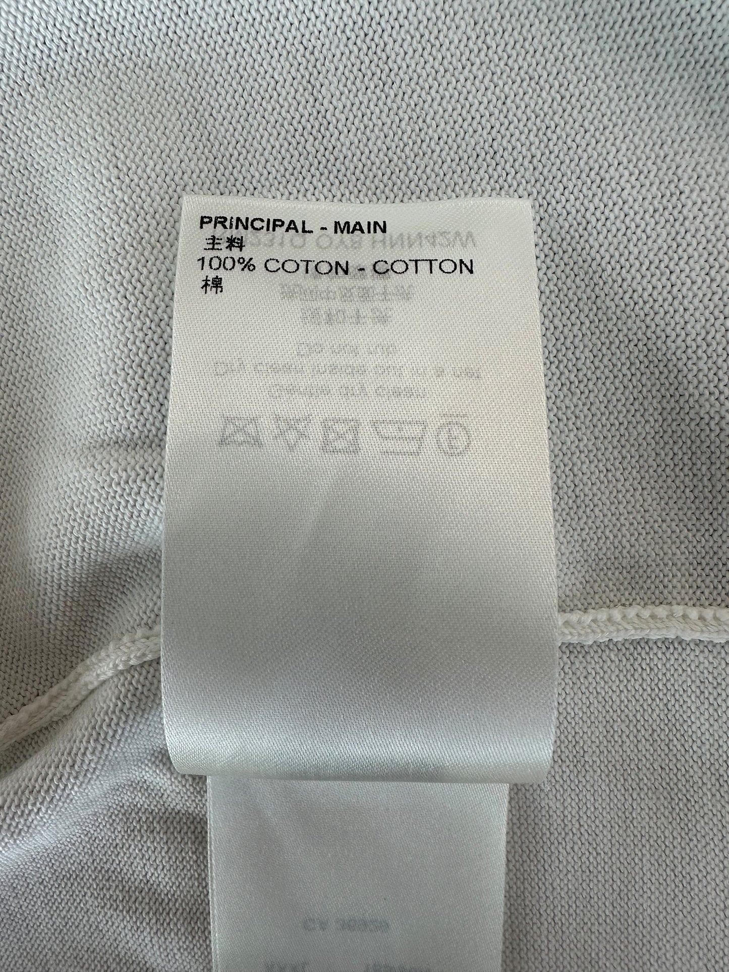 Louis Vuitton White & Grey Pin Logo T-Shirt