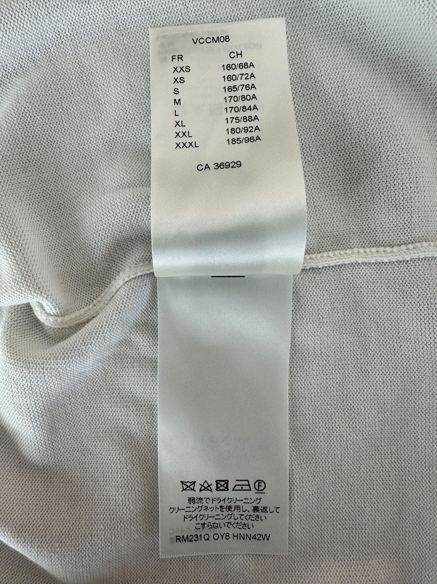 Louis Vuitton White & Grey Pin Logo T-Shirt