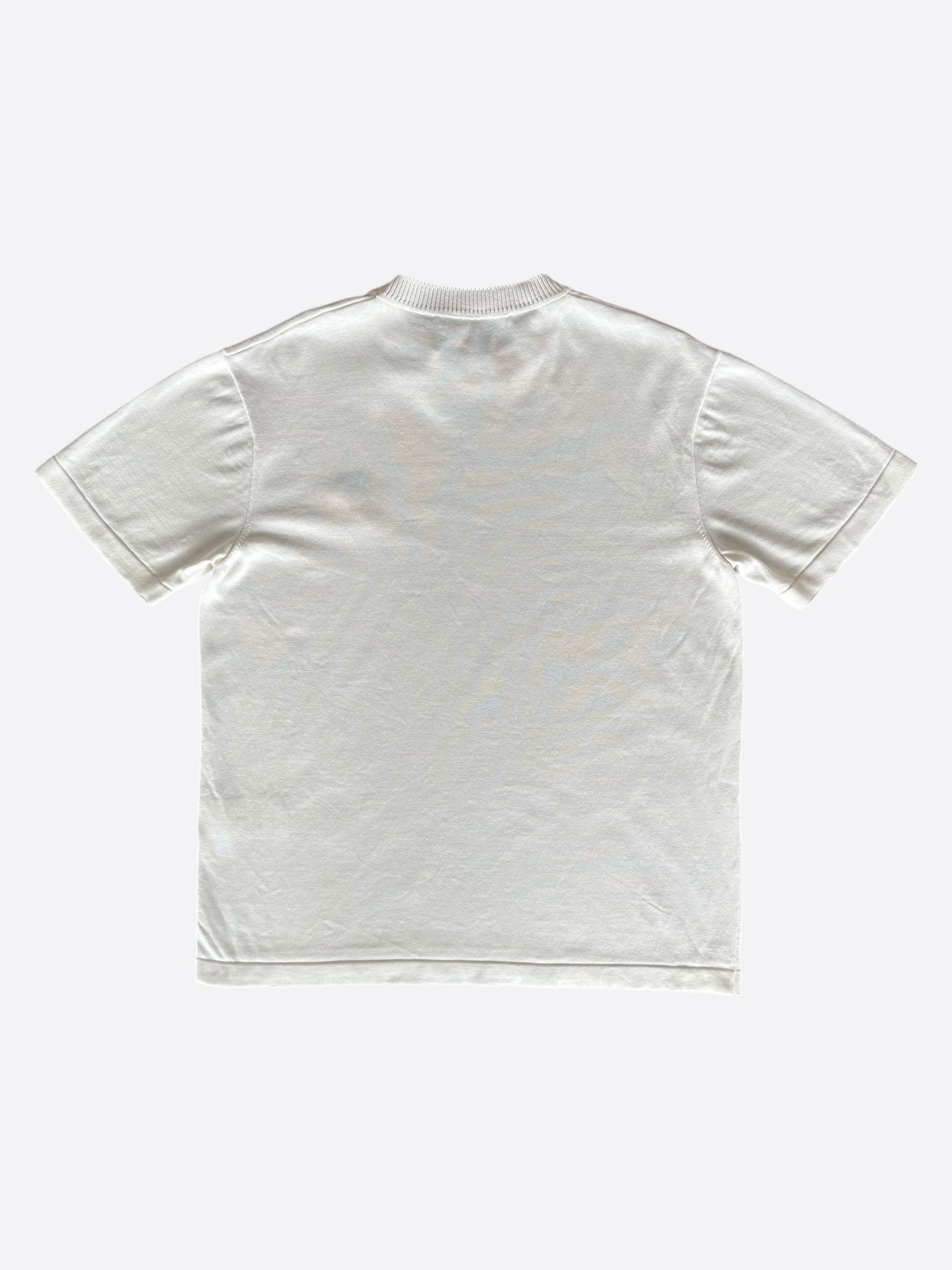 Louis Vuitton White & Grey Pin Logo T-Shirt