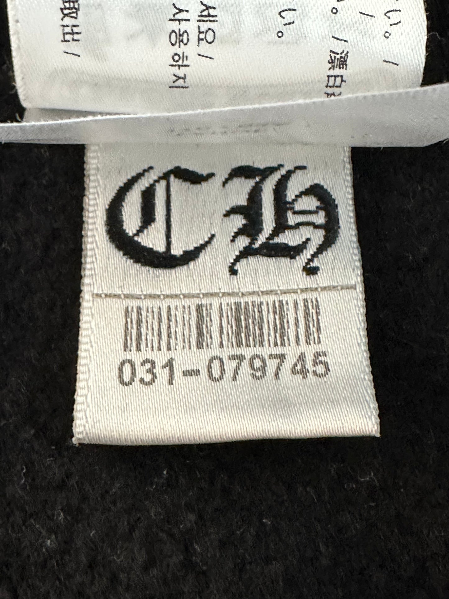 Chrome Hearts Black & White T-Bar Logo Hoodie