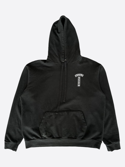 Chrome Hearts Black & White T-Bar Logo Hoodie