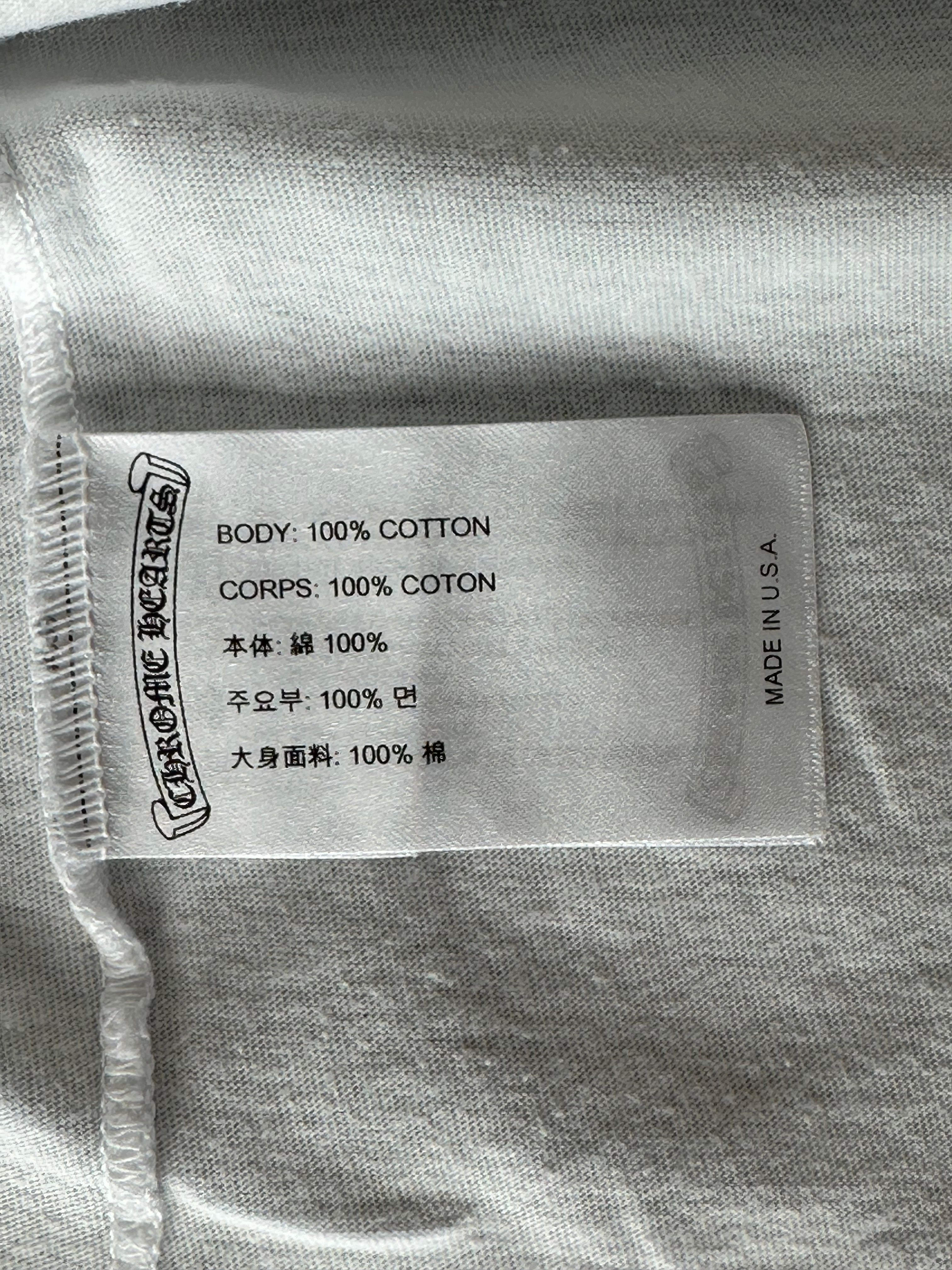 Chrome Hearts White & Black Scroll Logo T-Shirt – Savonches