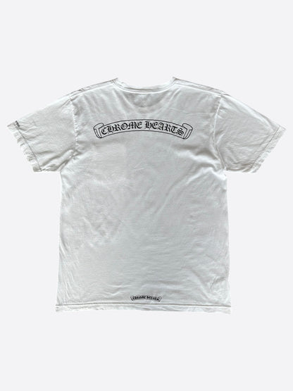 Chrome Hearts White & Black Scroll Logo T-Shirt