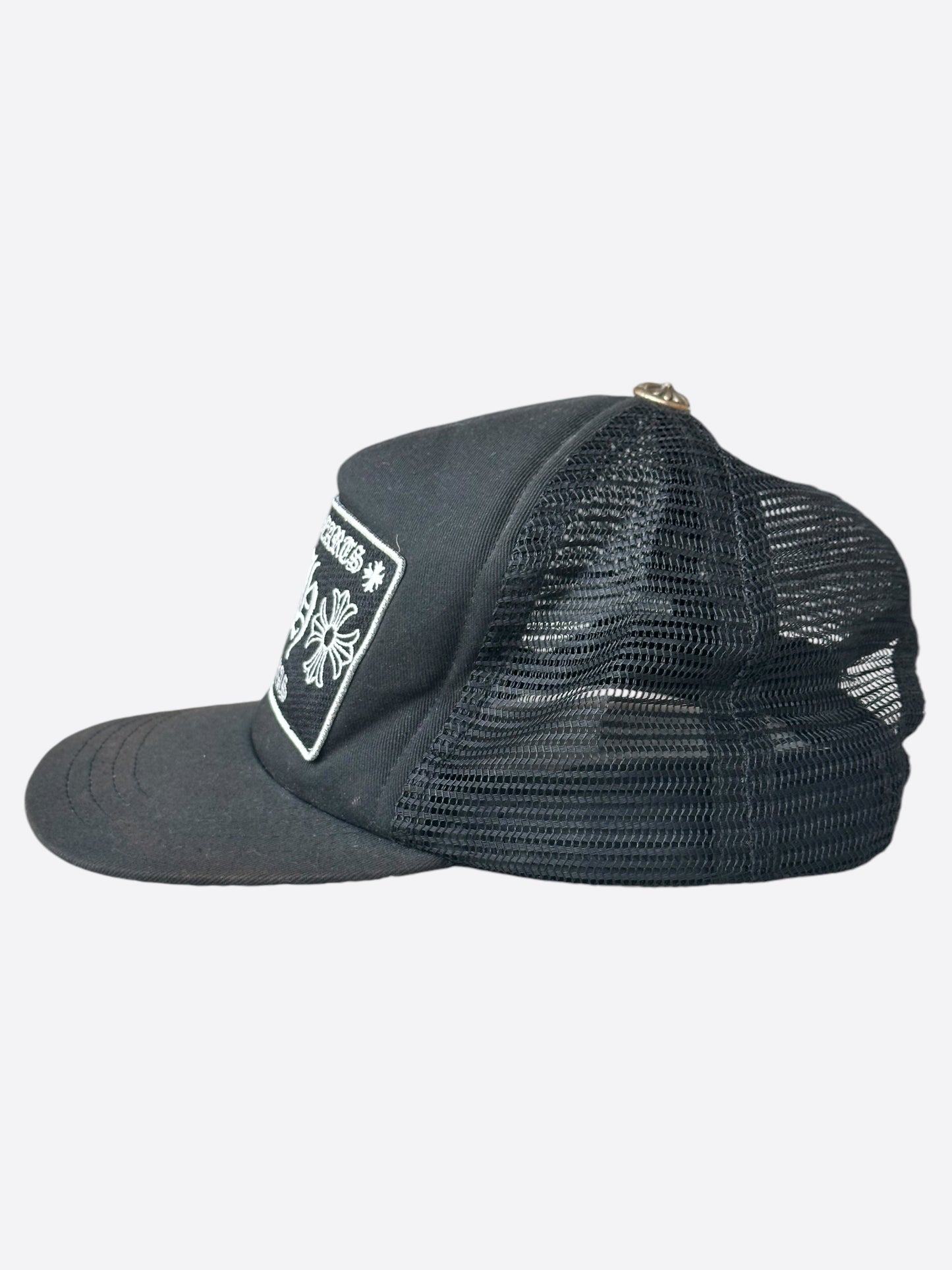 Chrome Hearts Black & White Las Vegas Trucker Hat