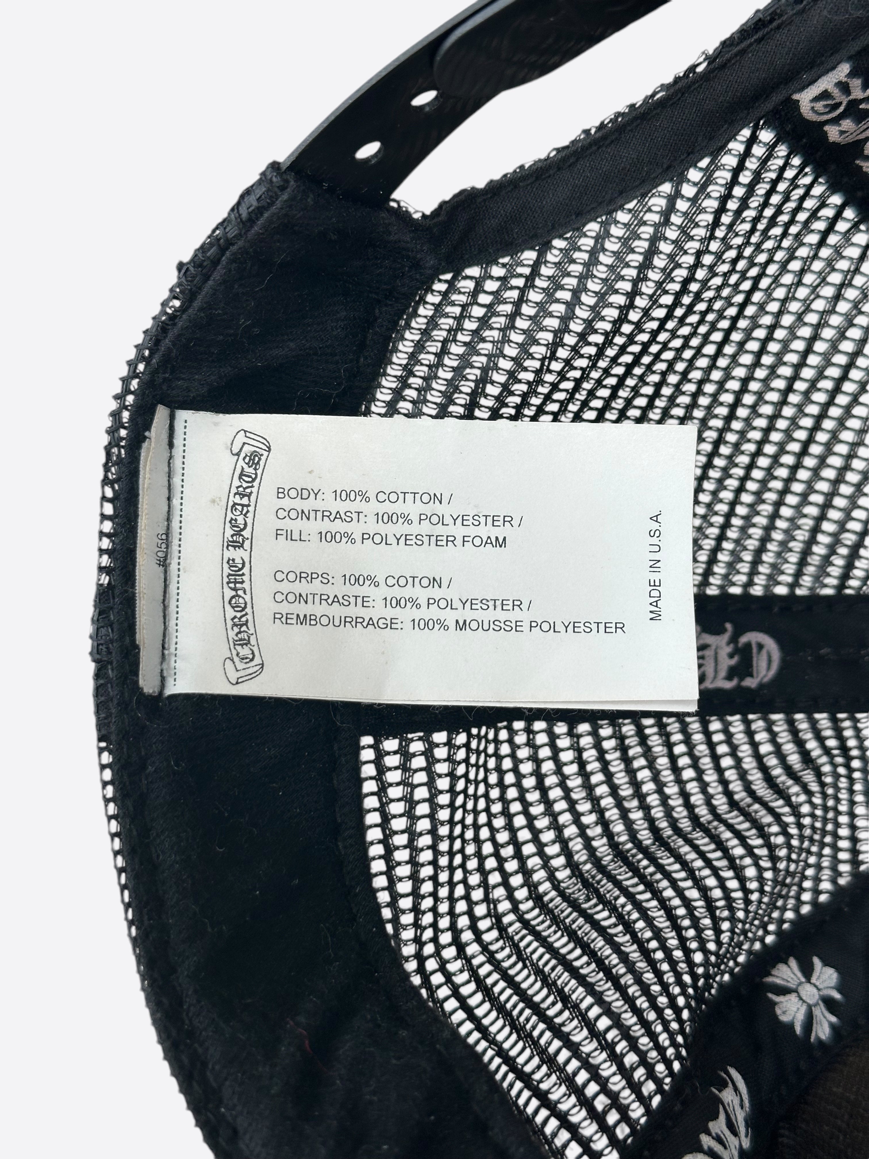 【人気/関税/送料込み】 Chrome Hearts CH Las Vegas Trucker Ha Chrome Hearts CH Las Vegas Trucker Hat Black/Black - US