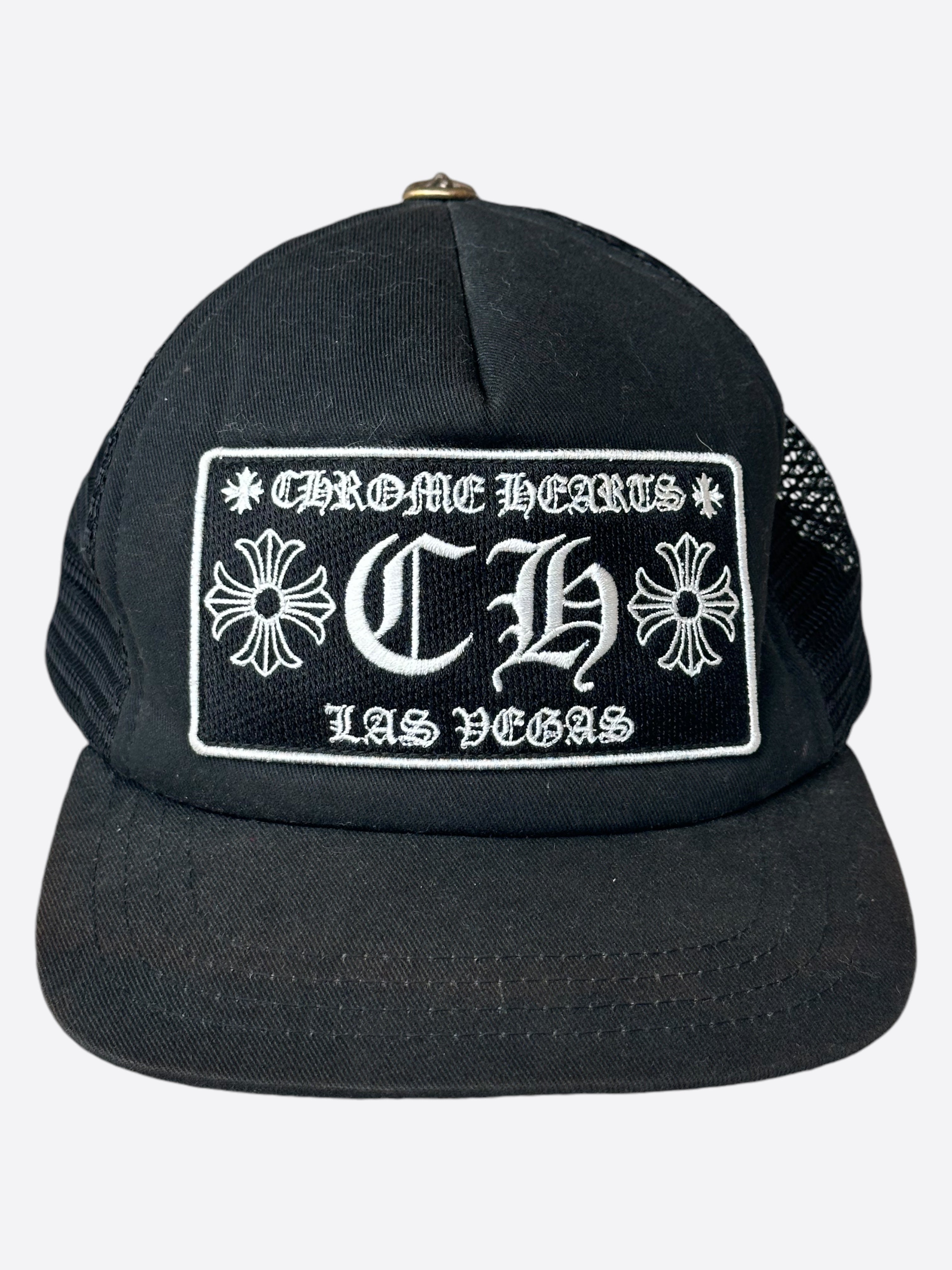 Chrome Hearts Black & White Las Vegas Trucker Hat – Savonches