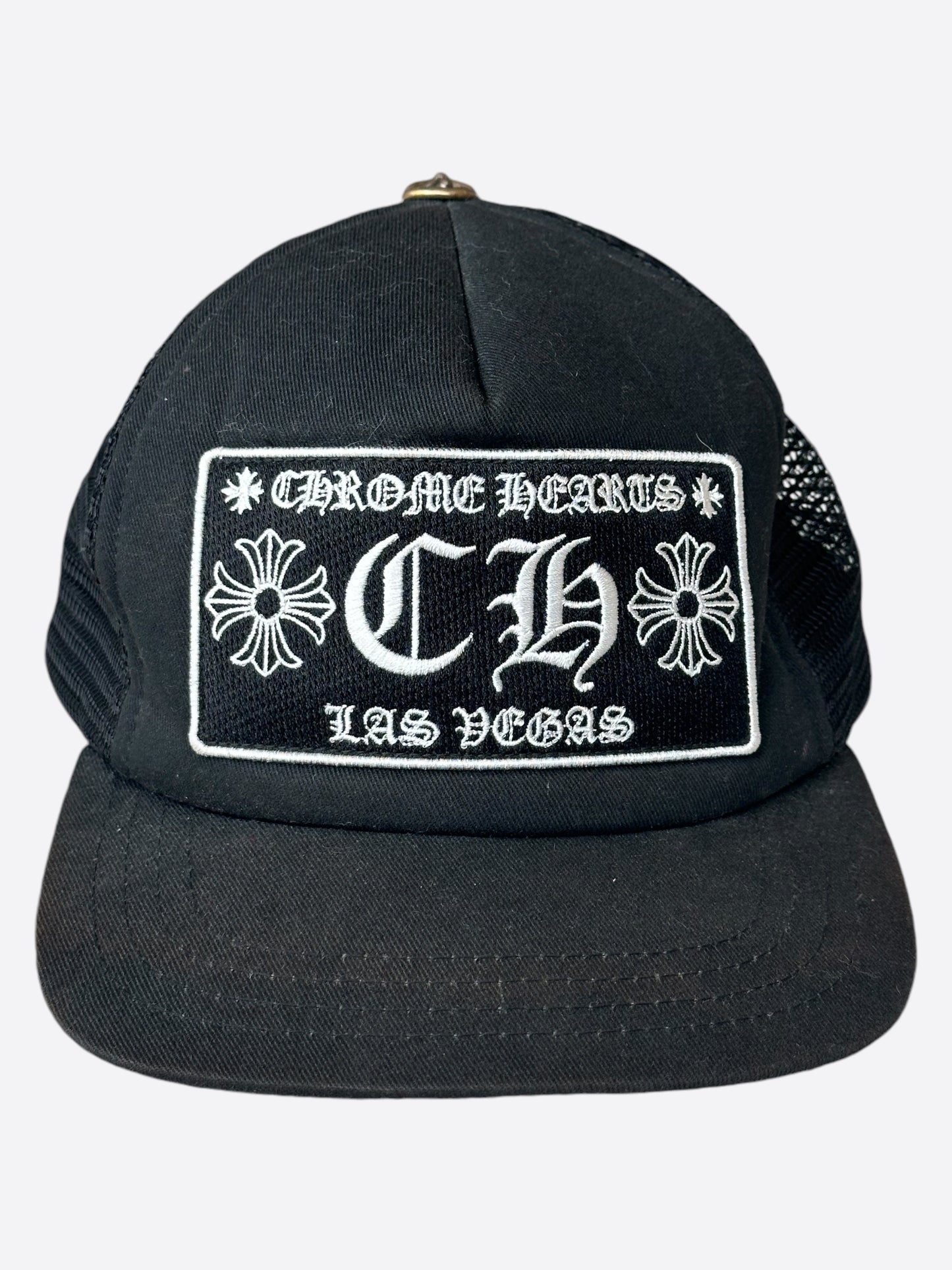 Chrome Hearts Black & White Las Vegas Trucker Hat