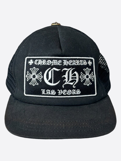 Chrome Hearts Black & White Las Vegas Trucker Hat