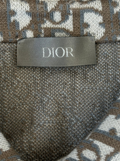 Dior Beige & Brown Oblique Button Up Shirt