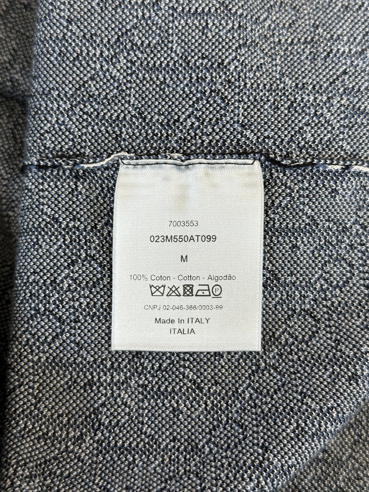 Dior Beige & Blue Oblique Button Up Shirt