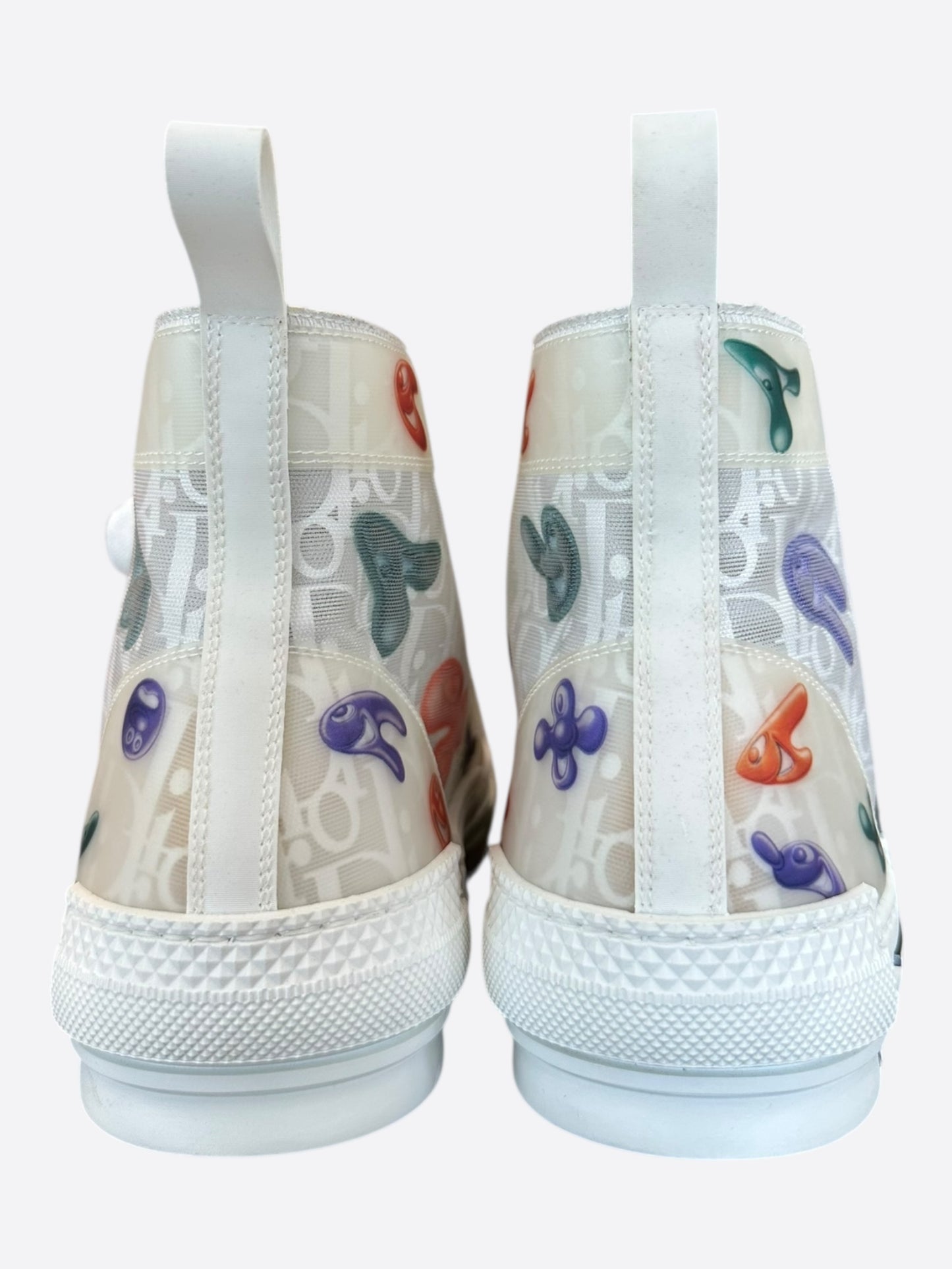 Dior Kenny Scharf White & Multicolor Oblique Faces B23 Sneakers