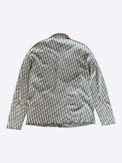 Dior Beige & Brown Oblique Button Up Shirt