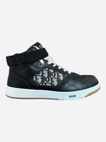 Dior Black & Beige Oblique B27 High Top Sneakers