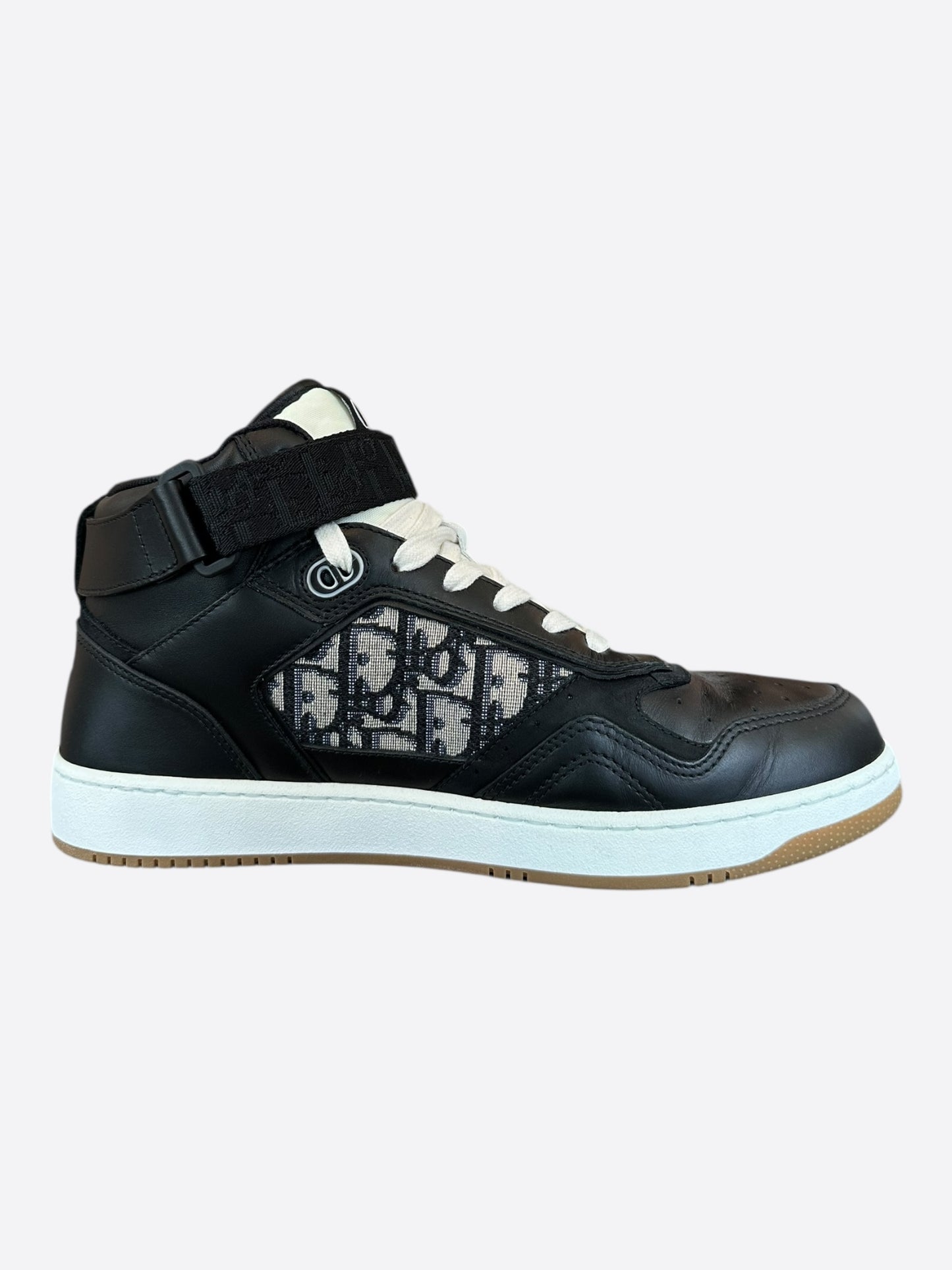 Dior Black & Beige Oblique B27 High Top Sneakers